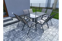 Набір металевих садових меблів Modena Grey на 8 персон Garden Point