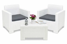 Набір з техноротангу Nebraska Terrace білий Bica