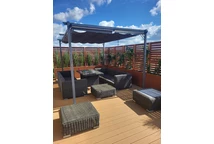 Антрацитова терасна пергола La Palma 3x4 Garden Point