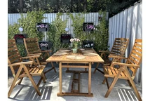 Бірманські/бомбейські дерев'яні садові меблі 8 Garden Point