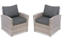 Комплект крісел Technorattan Parma сірий Garden Point