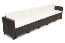 П'ятимісний садовий диван Bica з техноротангу колорадського коричневого кольору