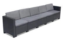 П'ятимісний технодиван Bica в кольорі колорадо-антрацит