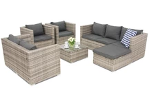 Садові меблі Technorattan Roma Corner 8 Garden Point сірий