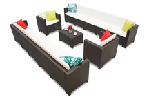 Технораттан з двома великими диванами Colorado Coffee Max 12 коричневий Bica