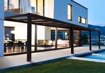 Алюмінієвий терасовий навіс Stockholm Palram 3,4 х 9,5 м сірий