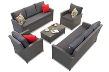 Parma Coffee 8 антрацит Garden Point меблі з техноротангу