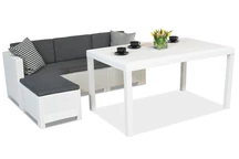 Комплект меблів для вітальні Colorado Relax Corner 4 білий Bica техноротанг