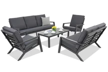 Садові меблі Braga Coffee 7 антрацитового кольору Garden Point