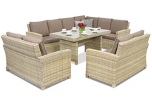Садові меблі Bristol Comida 9 Garden Point техноротанг бежевий