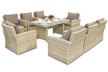 Садові меблі Bristol Premium 8 Garden Point бежевий техноротанг