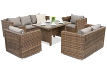 Садові меблі Roma Apetito 7 Garden Point техноротанг коричневий