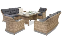 Садові меблі Toledo Apetito 8 Garden Point меланж техноротанг