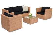 Roma Coffee 5 Garden Point техноротангові садові меблі капучино