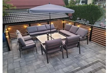 Сучасні металеві садові меблі Vigo Garden Point антрацит