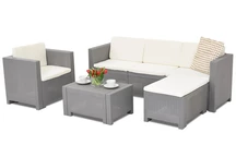 Набір меблів для вітальні Colorado Relax Corner 5 Bica сірий техноротанг