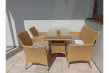 Садові меблі Valetta Garden Point бежевий техноротанг