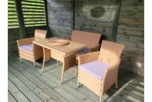 Садові меблі Valetta Garden Point бежевий техноротанг