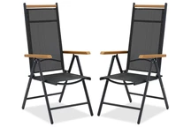 Набір алюмінієвих стільців Verona Wood Garden Point - 2 штуки