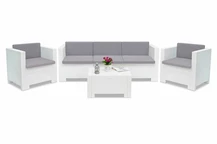 Білі меблі з технораттану Colorado Coffee 5 Bica